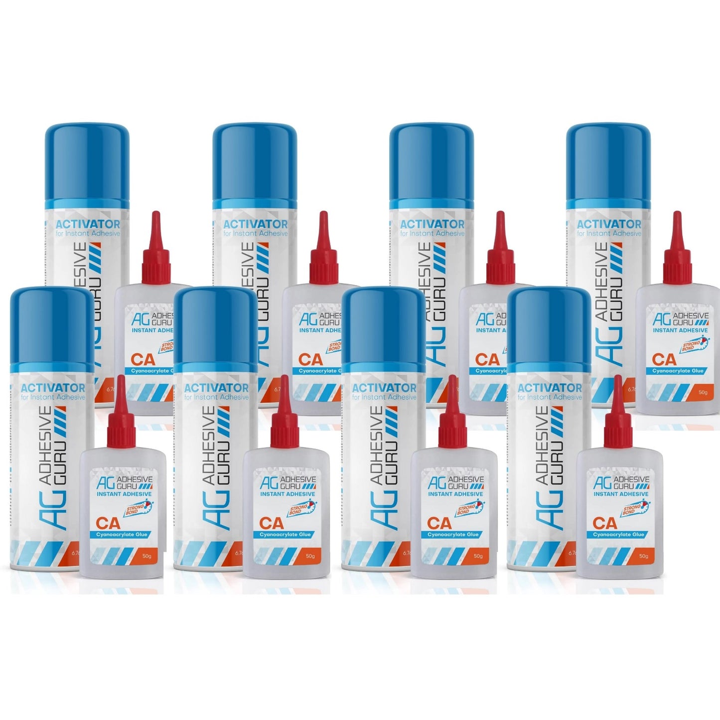 Super CA Glue with Activator - 1.7 oz & 6.76 fl oz - ADHESIVE GURU - AG220
