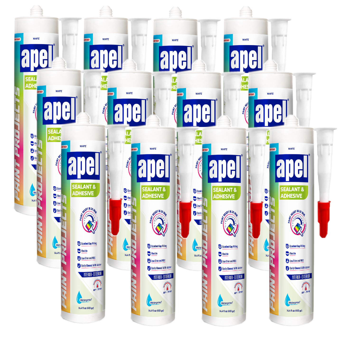 APEL PP100 Superior Sealant Adhesive 14.4 fl oz White
