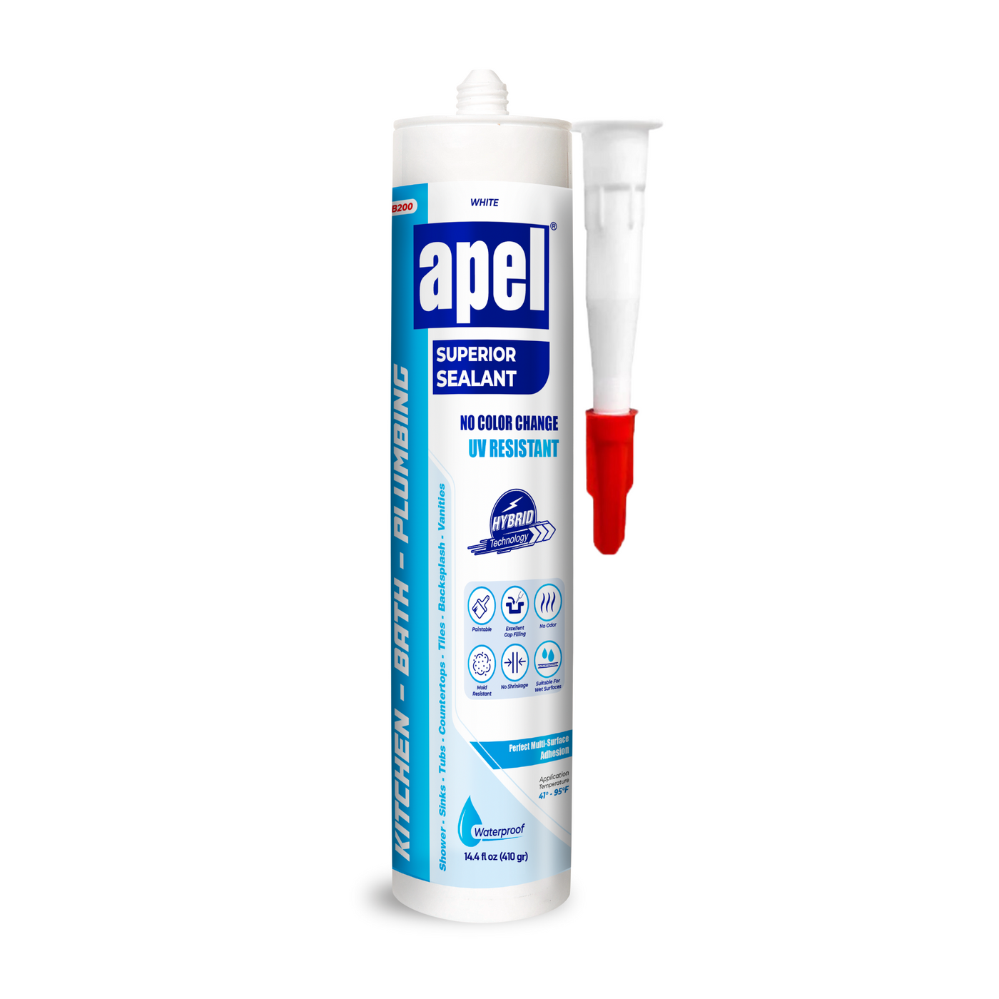 APEL KB200 Hybrid Superior Sealant 14.4 fl oz White