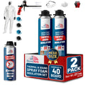 BondXtra Thermal & Acoustic Insulation Spray Foam Set, Polyurethane Self Expanding, Closed Cell, Heat and Sound Insulation