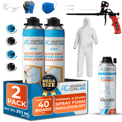 Polyurethane Insulation Spray Foam Set - ADHESIVE GURU - AG930S