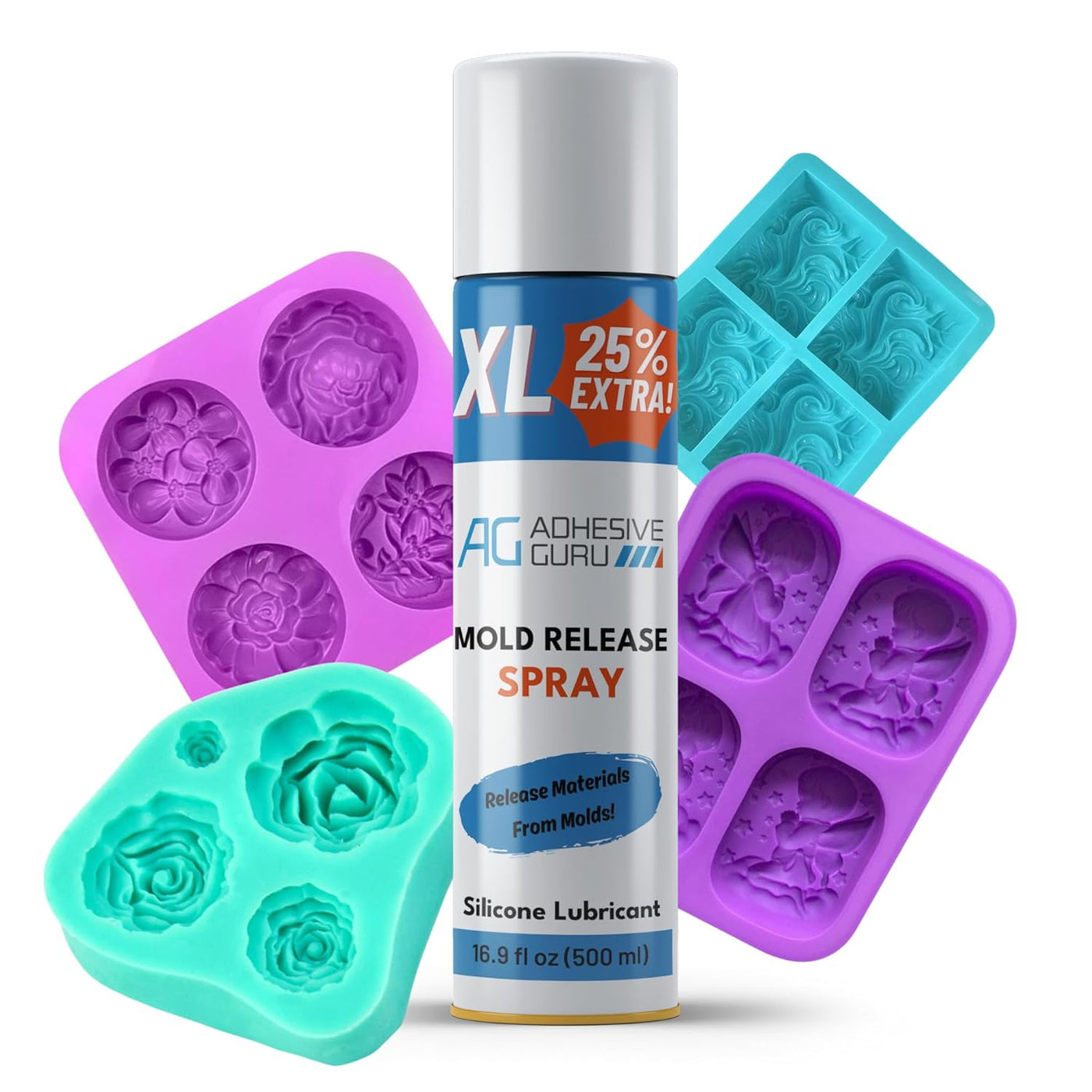Silicone Mold Release Spray (16.9 fl oz / 500ml) Release Agent - ADHESIVE  GURU
