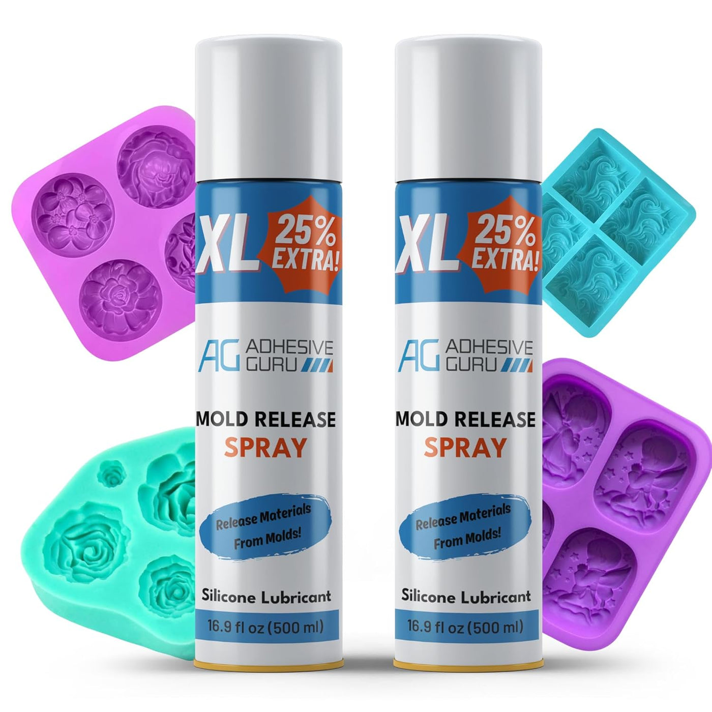 Silicone Mold Release Spray (16.9 fl oz / 500ml) Release Agent - ADHESIVE  GURU