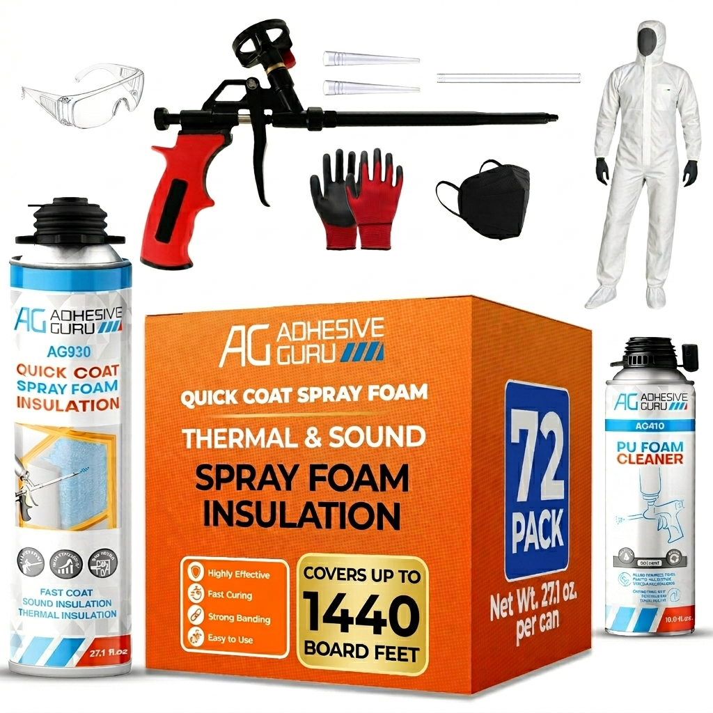 Polyurethane Insulation Spray Foam Set - ADHESIVE GURU - AG930S