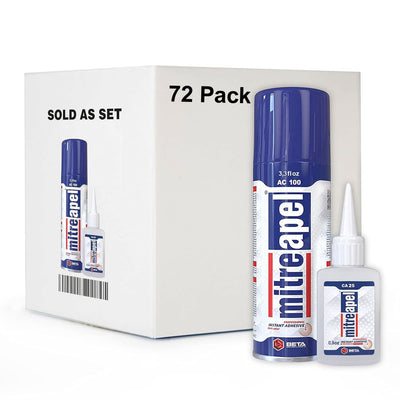 MITREAPEL Super CA Glue with Activator 0.9 oz & 3.38 fl oz - AC100