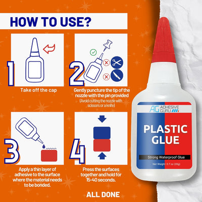 Plastic Glue - Adhesive Guru Plastic Glue (0.7 oz)