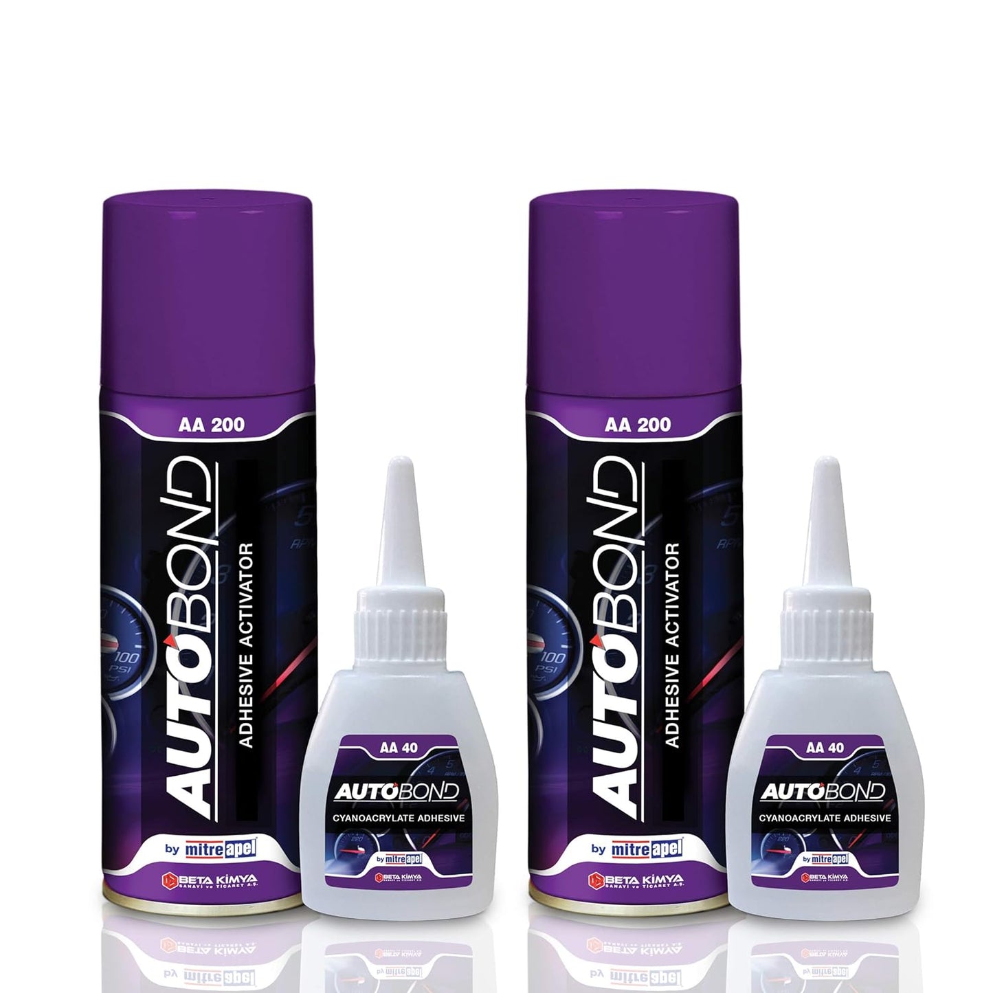 MITREAPEL Autobond CA Glue with Activator 1.4 oz & 6.7 fl oz - AA40