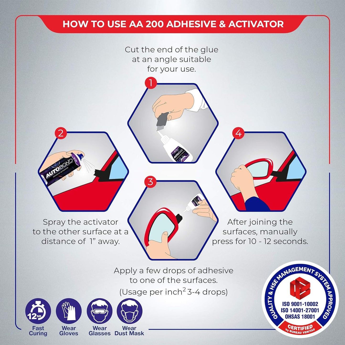 MITREAPEL Autobond CA Glue with Activator 1.4 oz & 6.7 fl oz - AA40