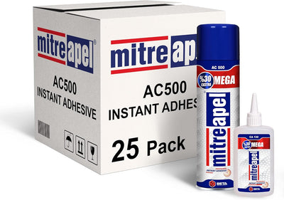 MITREAPEL AC500 Super CA Glue with Activator 4.5 oz & 16.9 fl oz