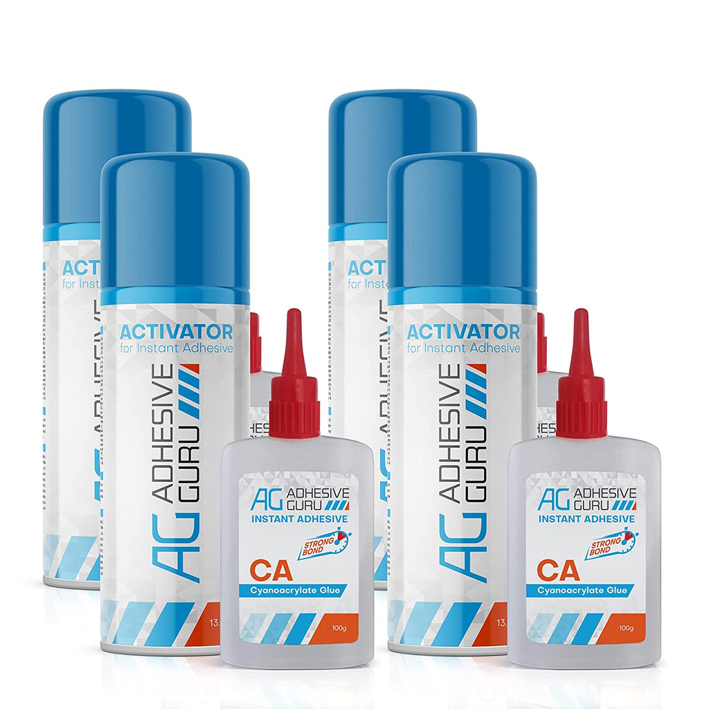 Super CA Glue (1.75 oz.) with Spray Adhesive Activator (6.75 fl oz.) and  Autobond Super CA Glue (1.4 oz) with Spray Adhesive Activator (6.75 fl oz)