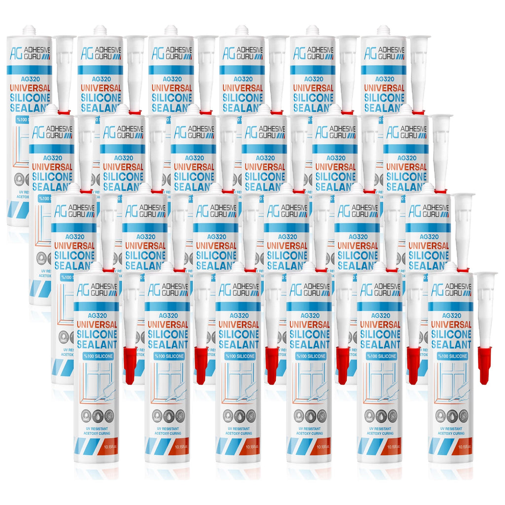 Universal Silicone Sealant - 100% - 10.15 fl oz - Transparent - ADHESIVE GURU AG320