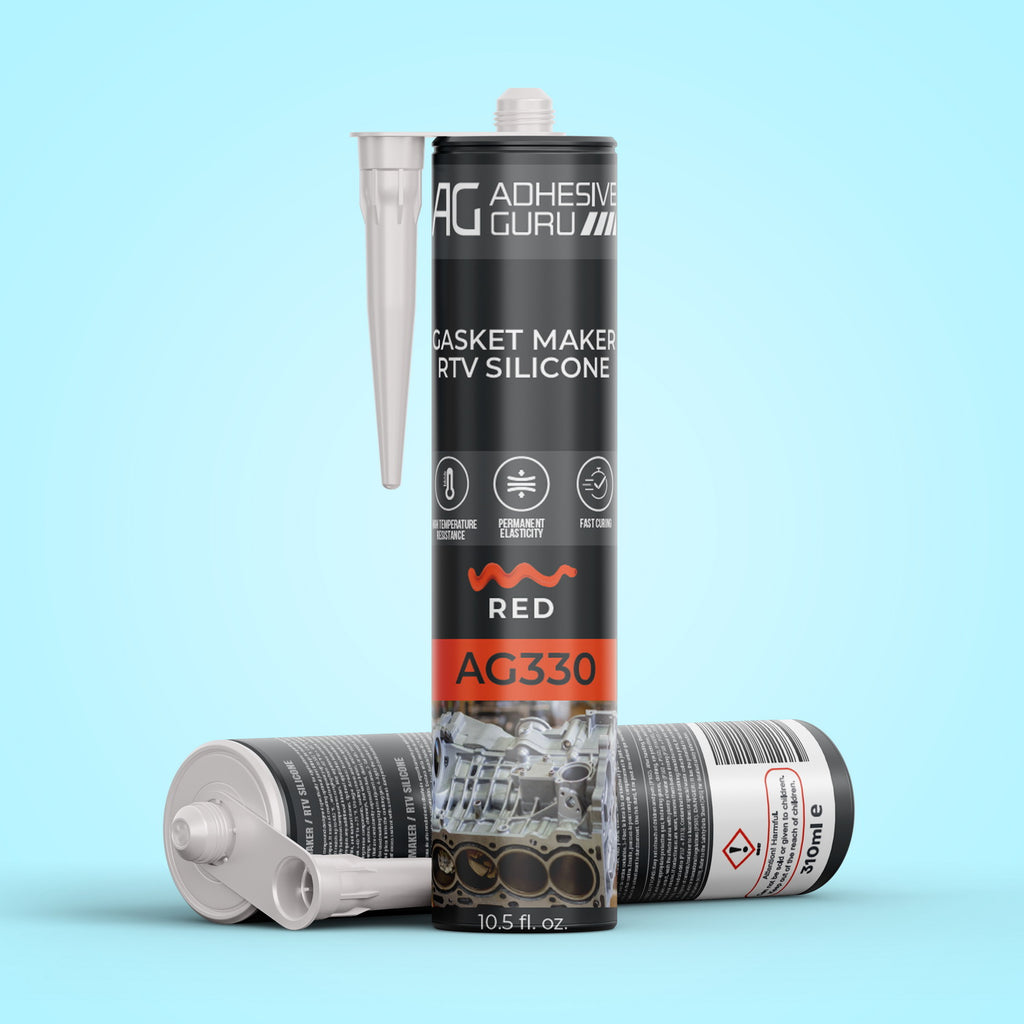 AG - Gasket Maker RTV Silicone - 10.5 fl oz - Red - AG330