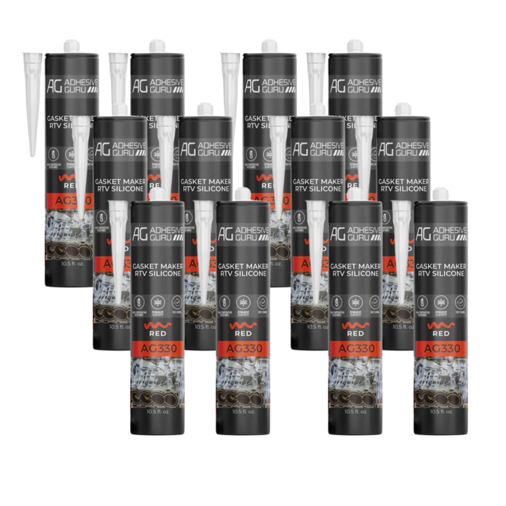 AG - Gasket Maker RTV Silicone - 10.5 fl oz - Red - AG330