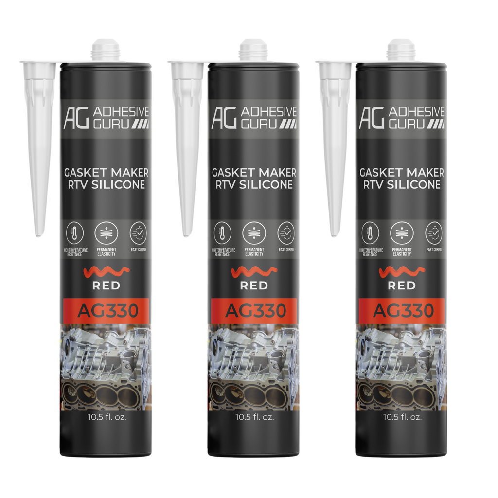 AG - Gasket Maker RTV Silicone - 10.5 fl oz - Red - AG330
