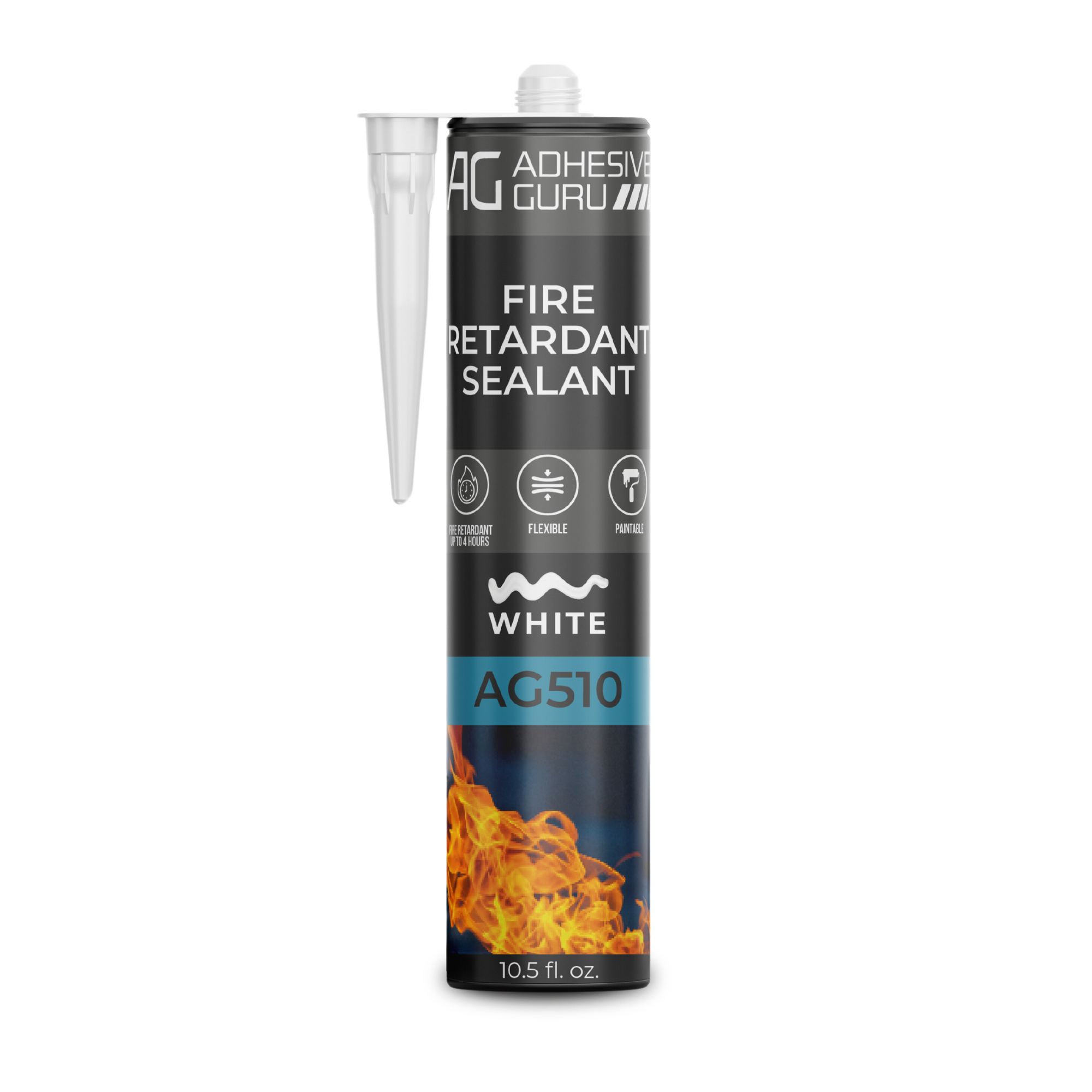AG - Fire Retardant Sealant - 10.5 fl oz - White - AG510