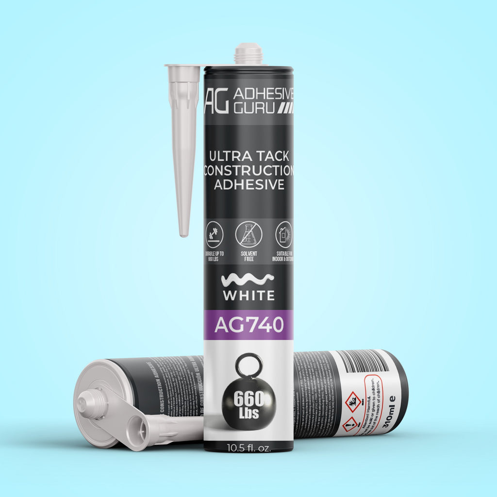 AG - Ultra Tack Construction Adhesive - 10.5 fl oz - White - AG740