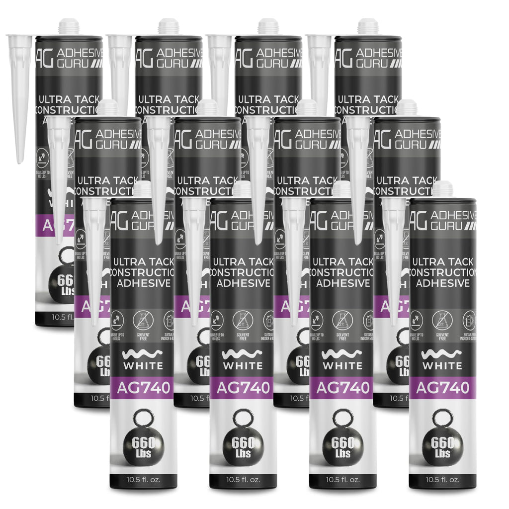 AG - Ultra Tack Construction Adhesive - 10.5 fl oz - White - AG740