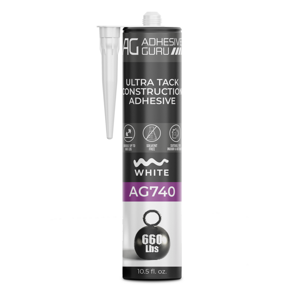 AG740 Adhesive Guru Ultra Tack Construction Adhesive 10.5 fl oz, White