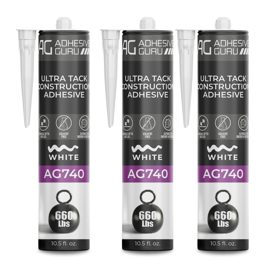 AG - Ultra Tack Construction Adhesive - 10.5 fl oz - White - AG740