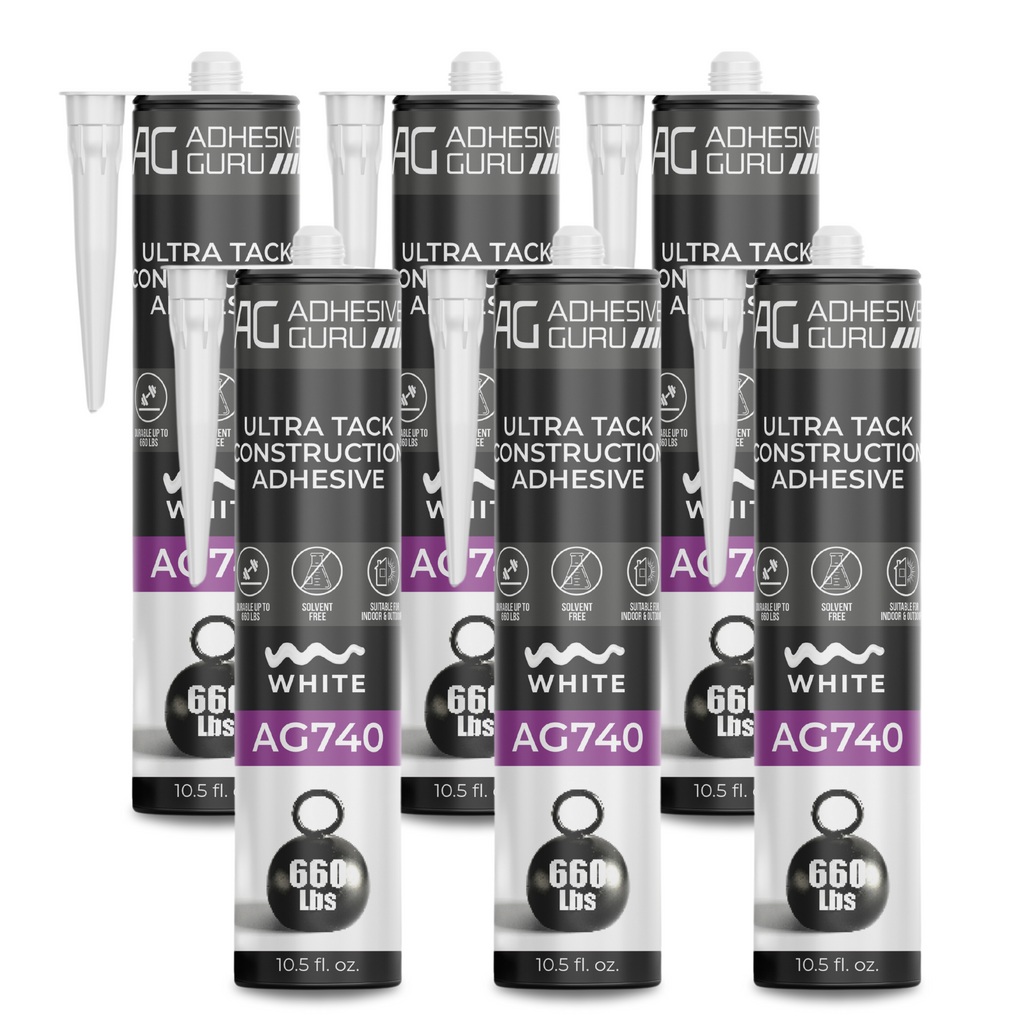 AG - Ultra Tack Construction Adhesive - 10.5 fl oz - White - AG740