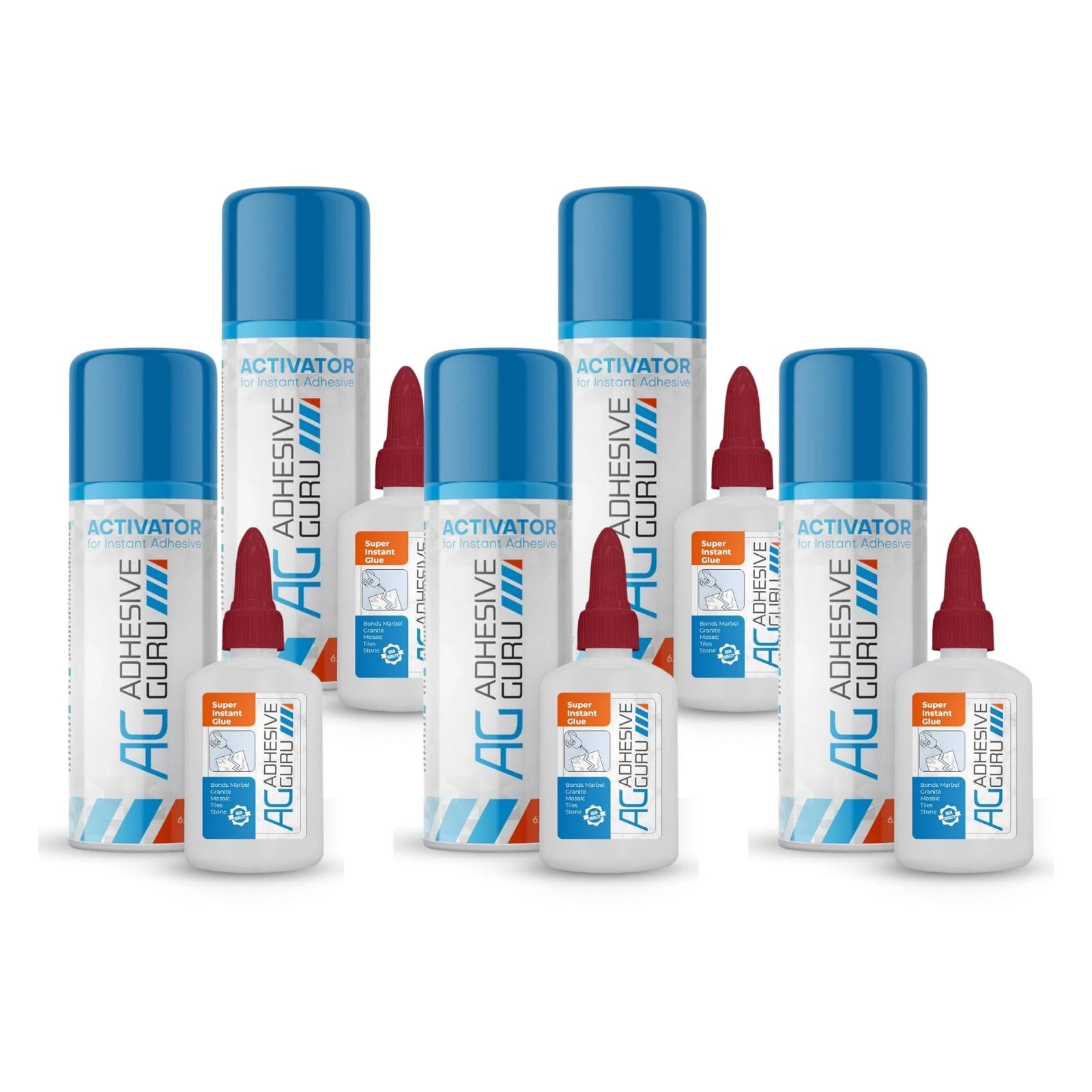 AG - Stonebond CA Glue with Activator - 1.7 oz & 6.76 fl oz - AG820
