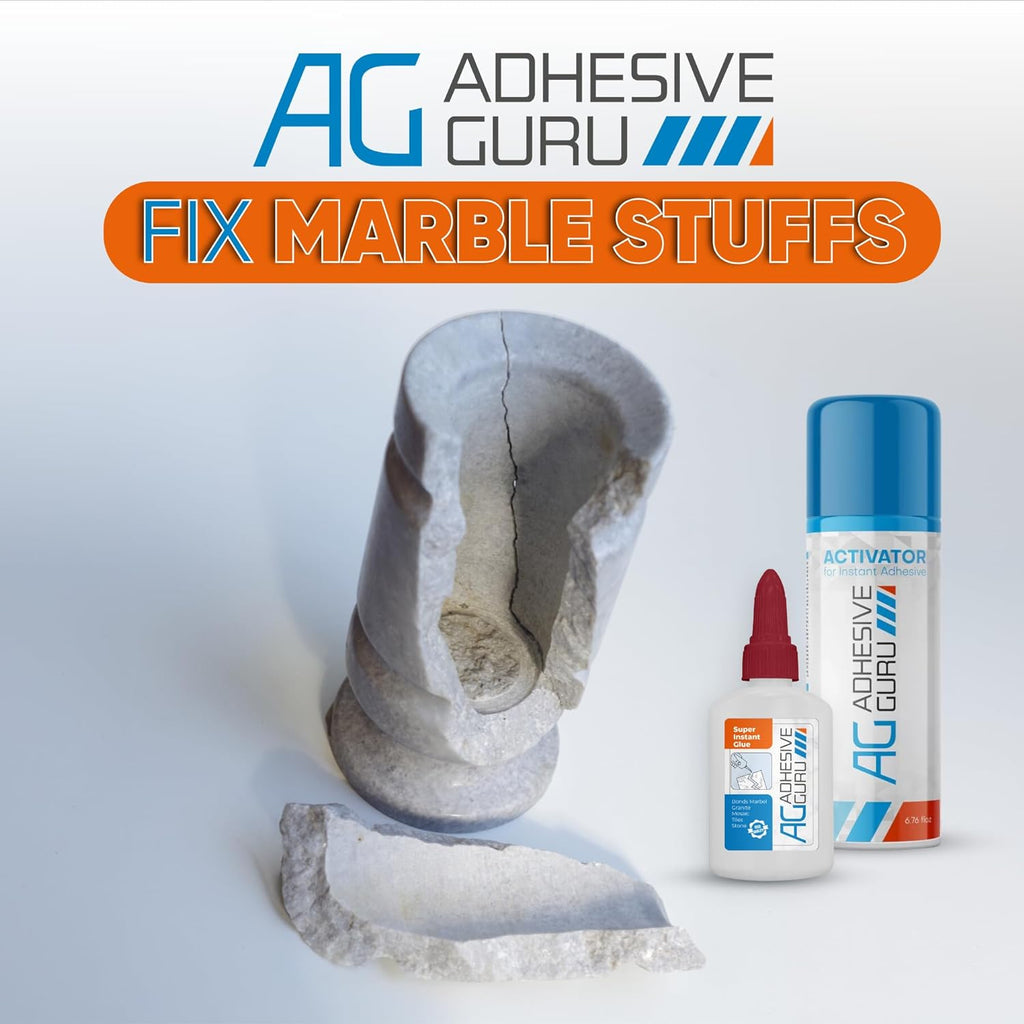 AG - Stonebond CA Glue with Activator - 1.7 oz & 6.76 fl oz - AG820
