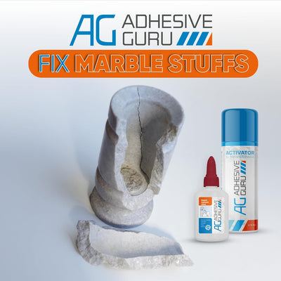 ADHESIVE GURU AG820 Stonebond CA Glue with Activator 1.7 oz & 6.76 fl oz