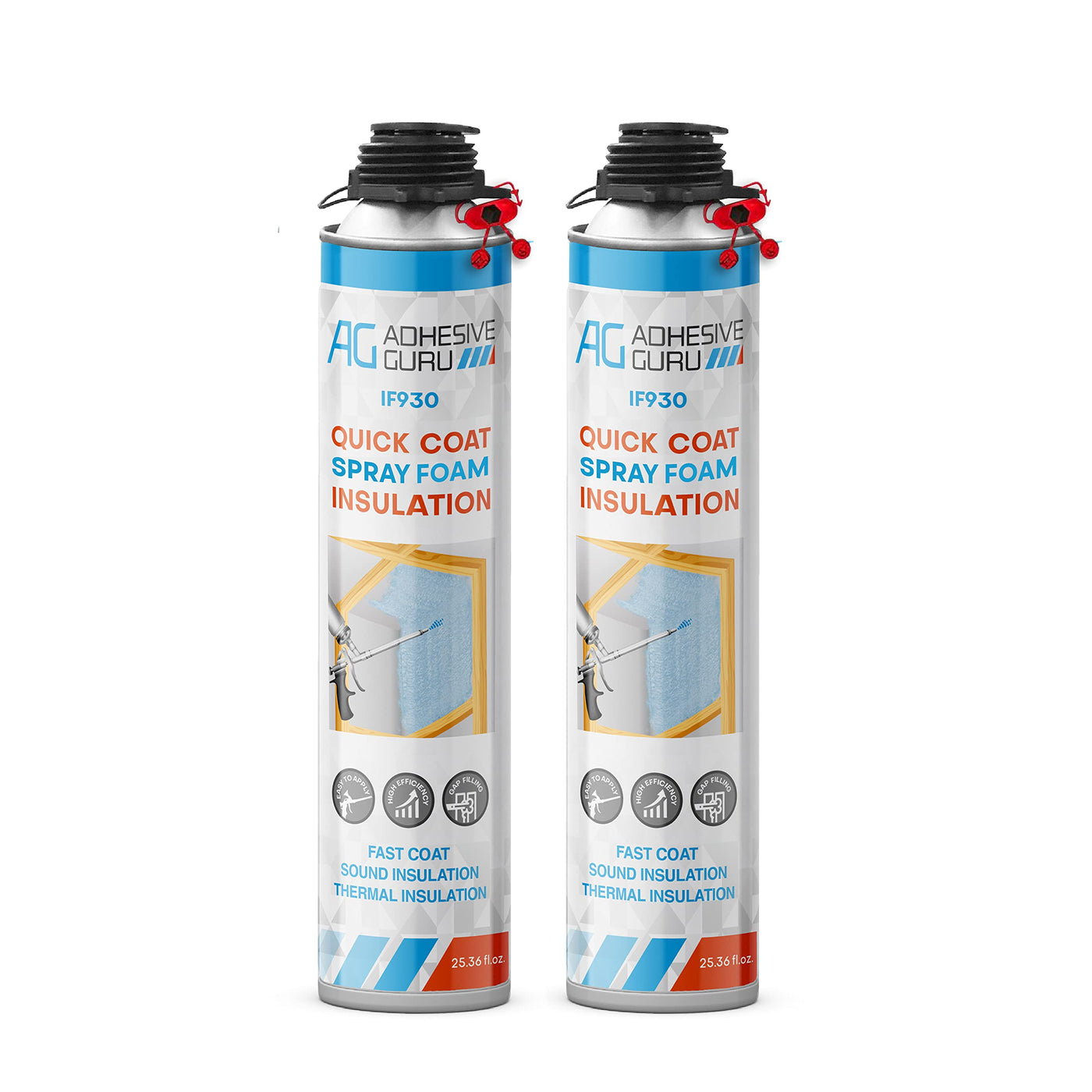 AG930 Insulation Foam 25.36floz 2pack