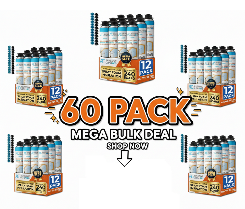 Only Spray Cans - Adhesive Guru Heat Insulation Spray Foam, Polyurethane Self Expanding Spray