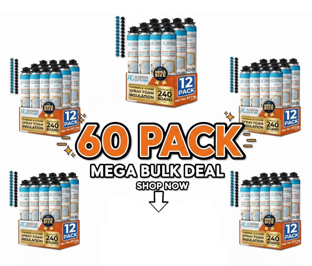 Only Spray Cans - Adhesive Guru Heat Insulation Spray Foam, Polyurethane Self Expanding Spray