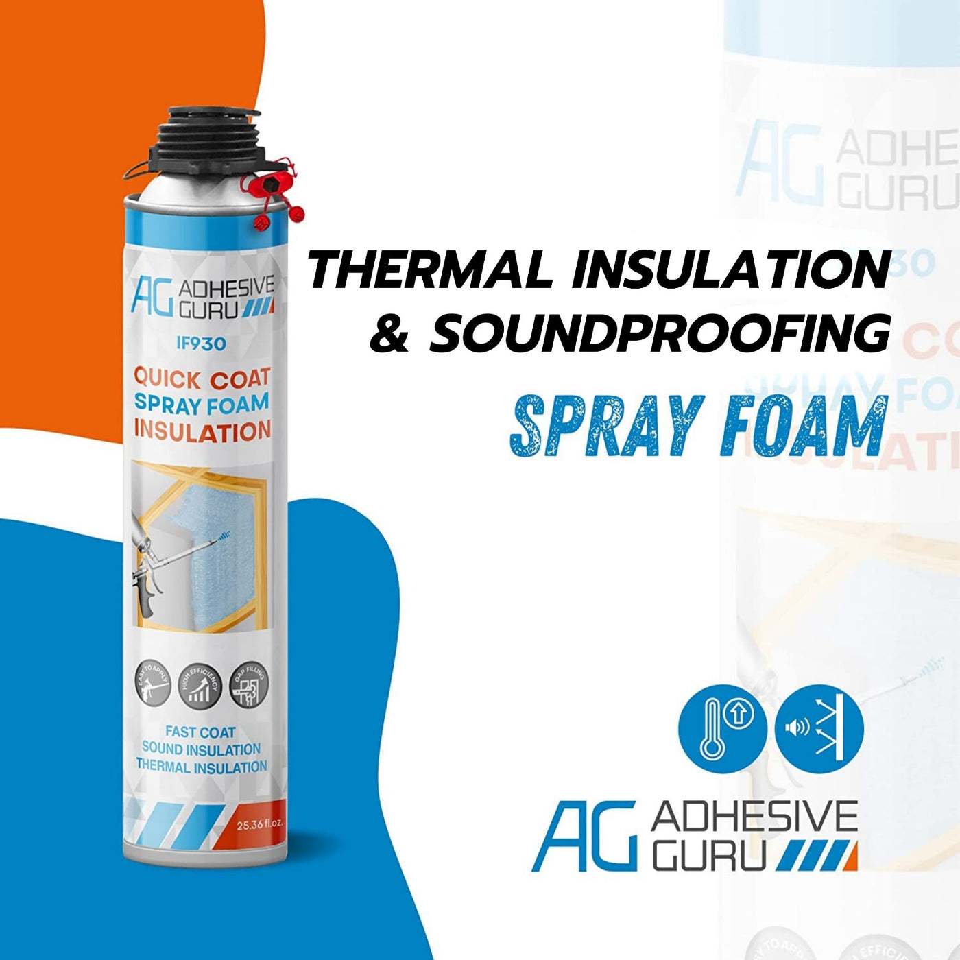 ADHESIVE GURU AG930 Insulation Foam 25.36 fl oz