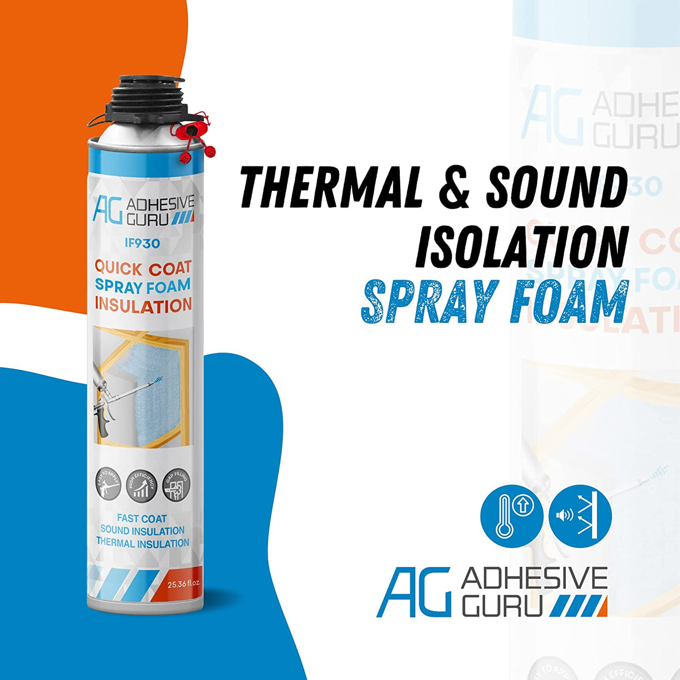 ADHESIVE GURU AG930 Insulation Foam 25.36 fl oz