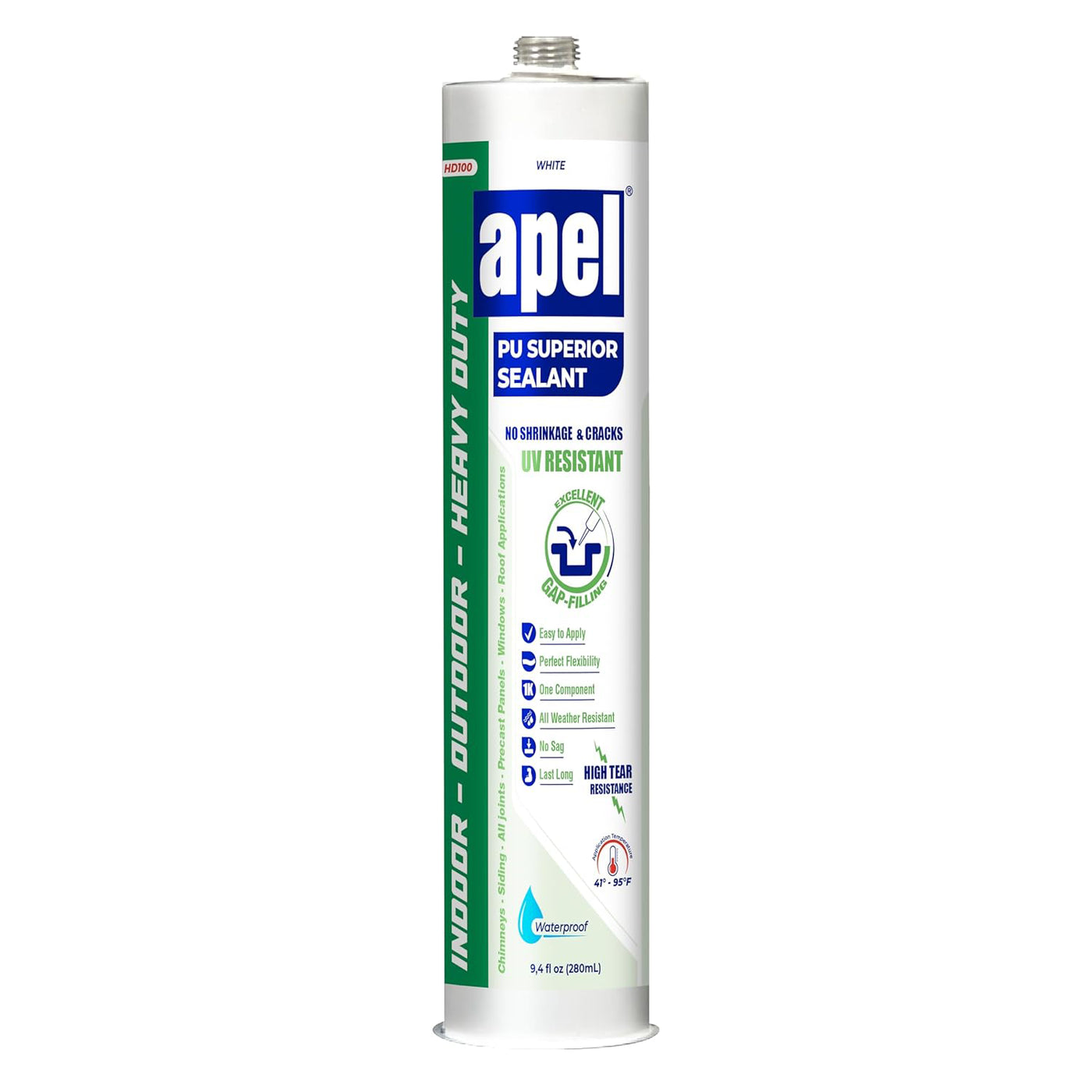 APEL HD100 Polyurethane Superior Sealant 9.4 fl oz White