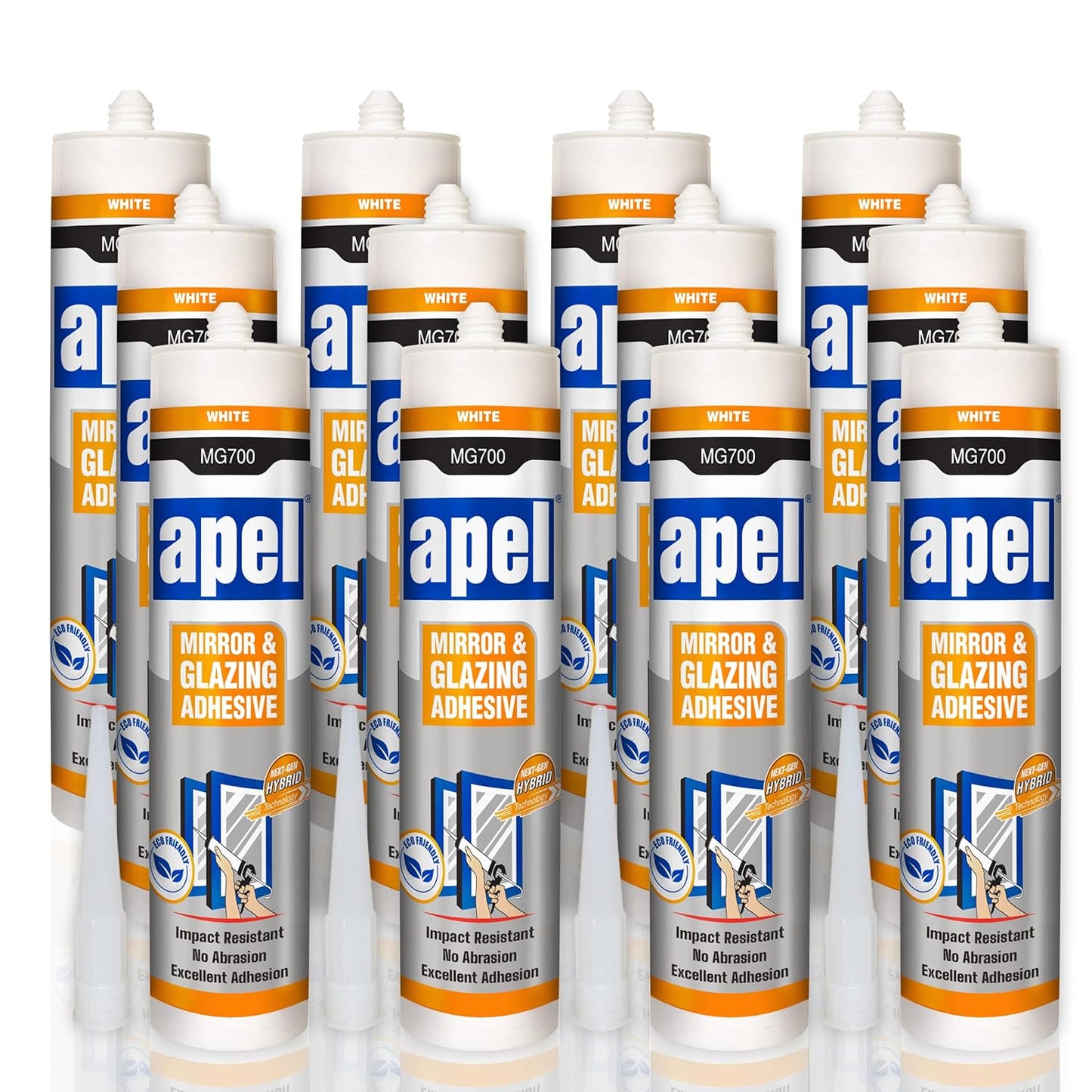 APEL MG700 Mirror Adhesive 9.8 fl oz White