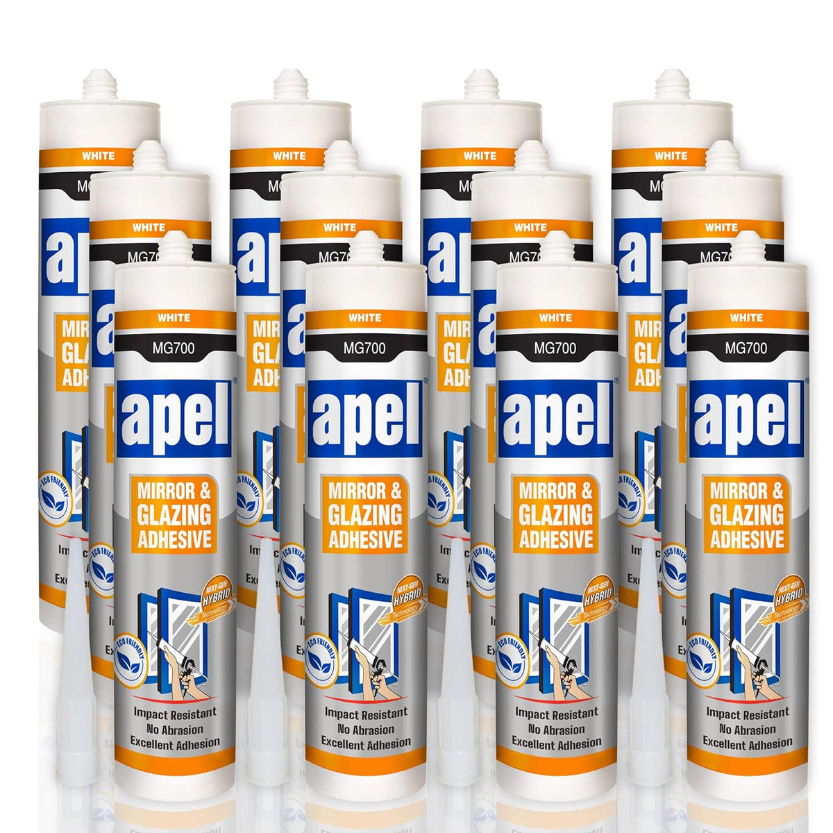 APEL MG700 Mirror Adhesive 9.8 fl oz White