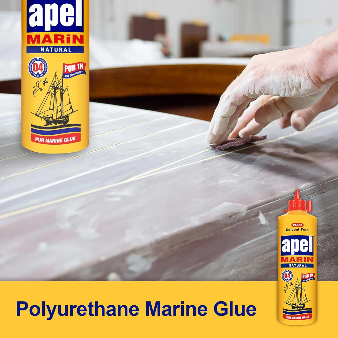 APEL PA300 Polyurethane Marine Glue 16 oz