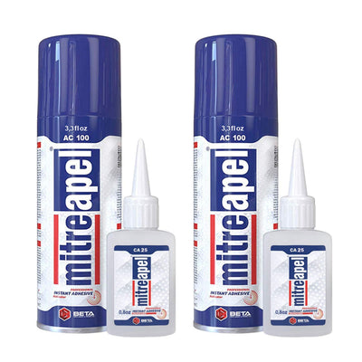 MITREAPEL Super CA Glue with Activator 0.9 oz & 3.38 fl oz - AC100