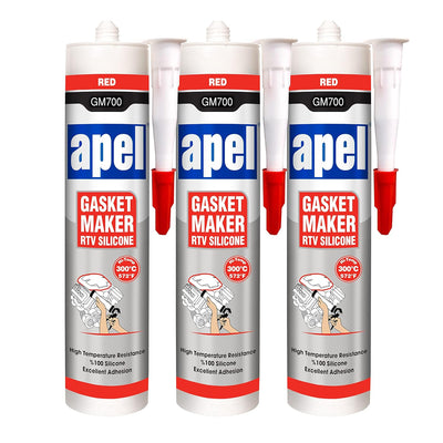 APEL GM700 Gasket Maker RTV Silicone 10.2 fl oz Red