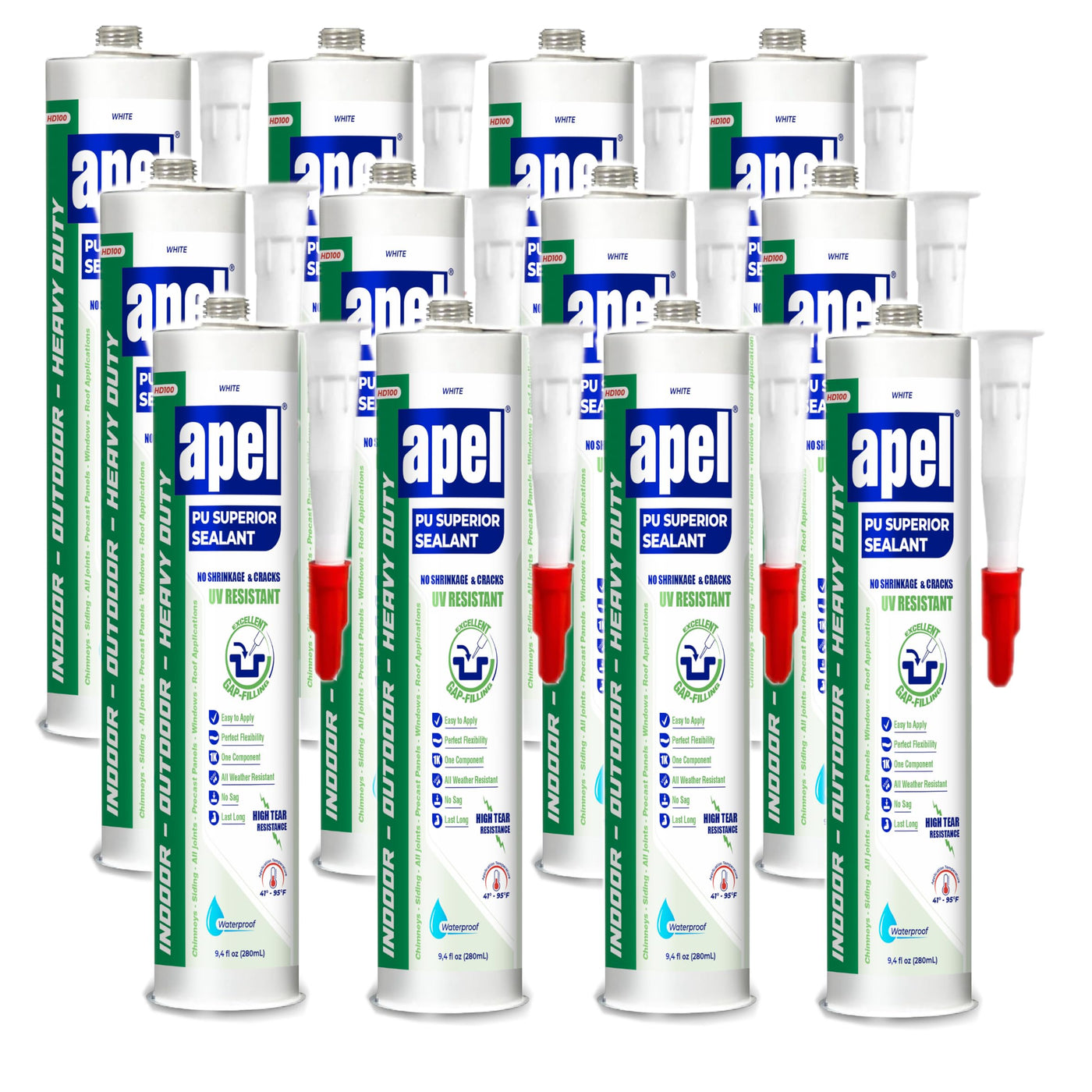 APEL HD100 Polyurethane Superior Sealant 9.4 fl oz White