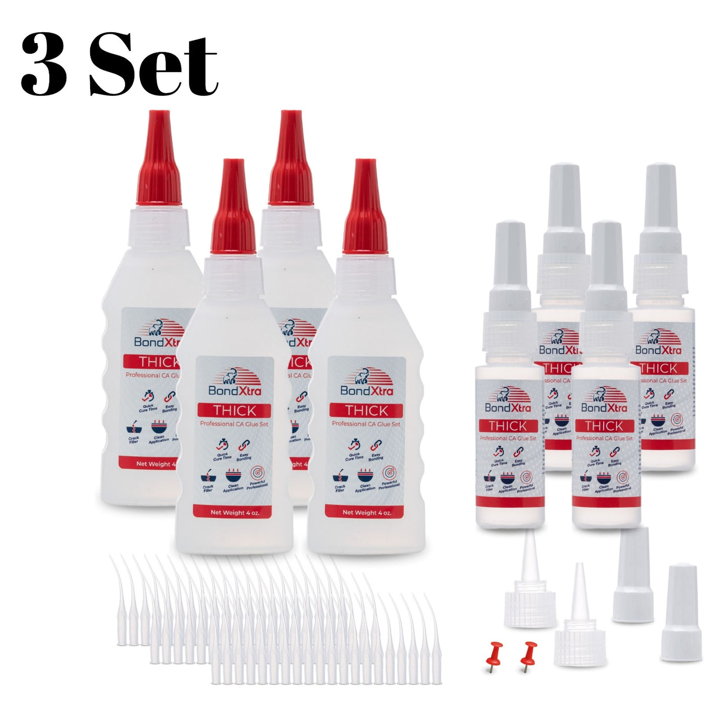 BONDXTRA BX16 Thick Viscosity CA Glue Set 16 oz