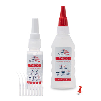 BONDXTRA CA Glue Set |Thin - Medium - Thick | 2-4-8-16 oz