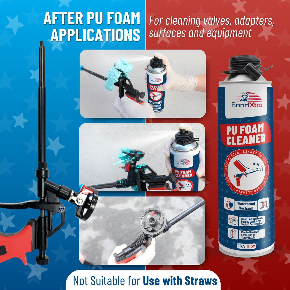 BONDXTRA Foam Gun Cleaner 16.9 fl oz