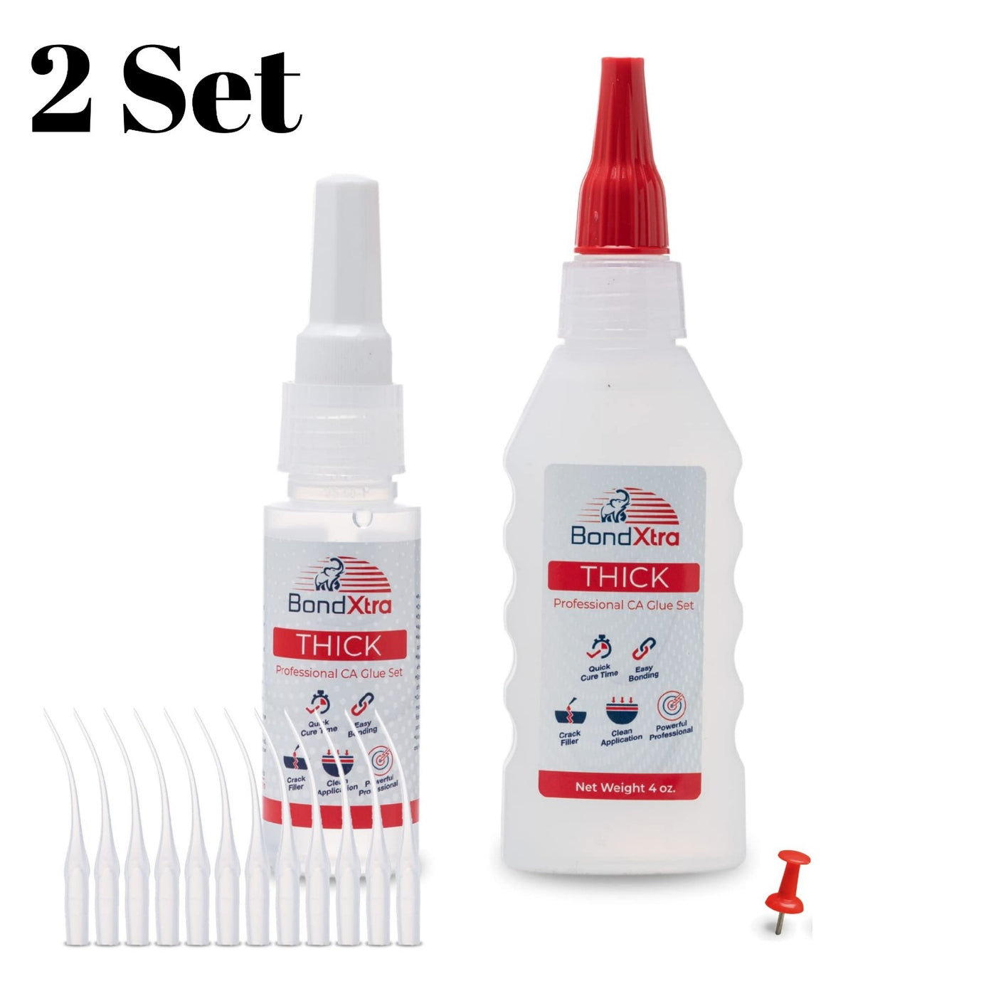 BONDXTRA BX4 Thick Viscosity CA Glue Set 4 oz