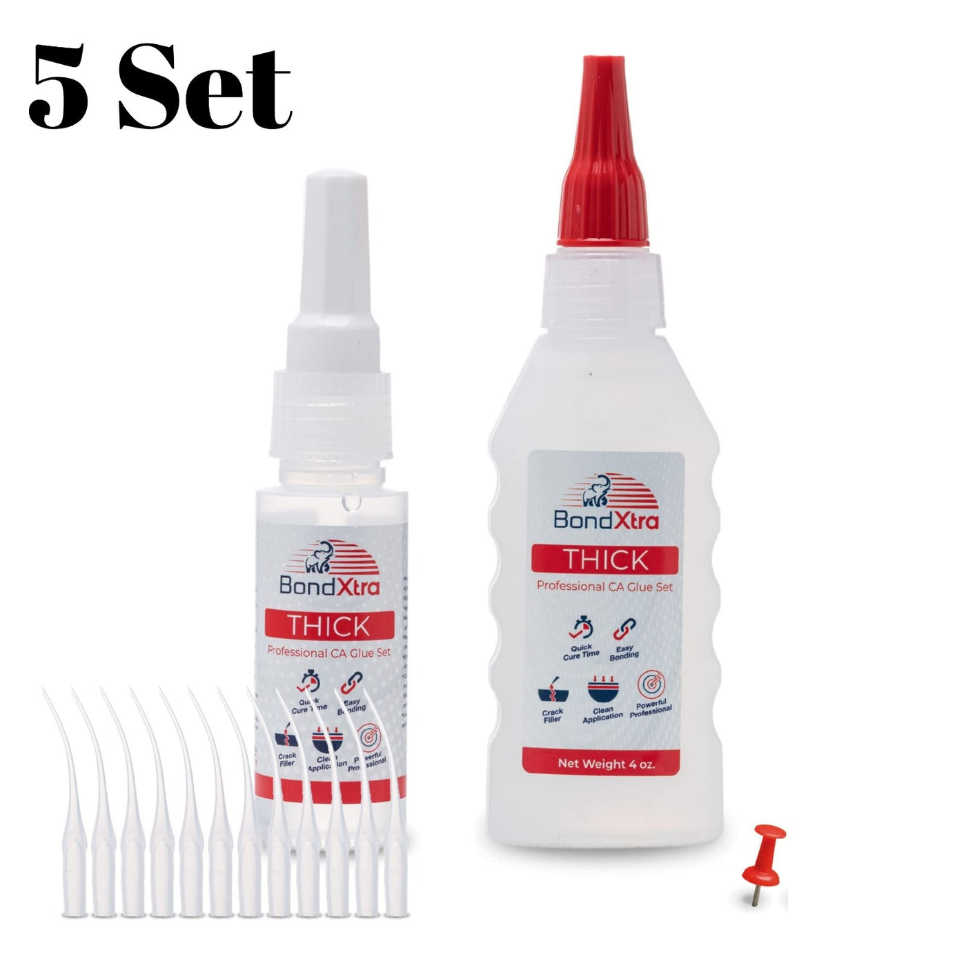 BONDXTRA BX4 Thick Viscosity CA Glue Set 4 oz