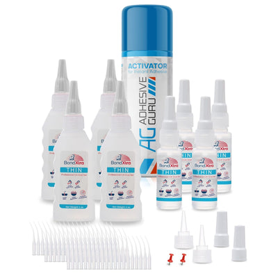 BXT16 Thin Viscosity CA Glue Set 16 oz & AG240A Activator 13.5 fl oz