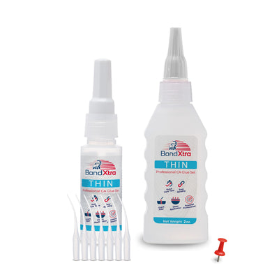 BONDXTRA CA Glue Set |Thin - Medium - Thick | 2-4-8-16 oz