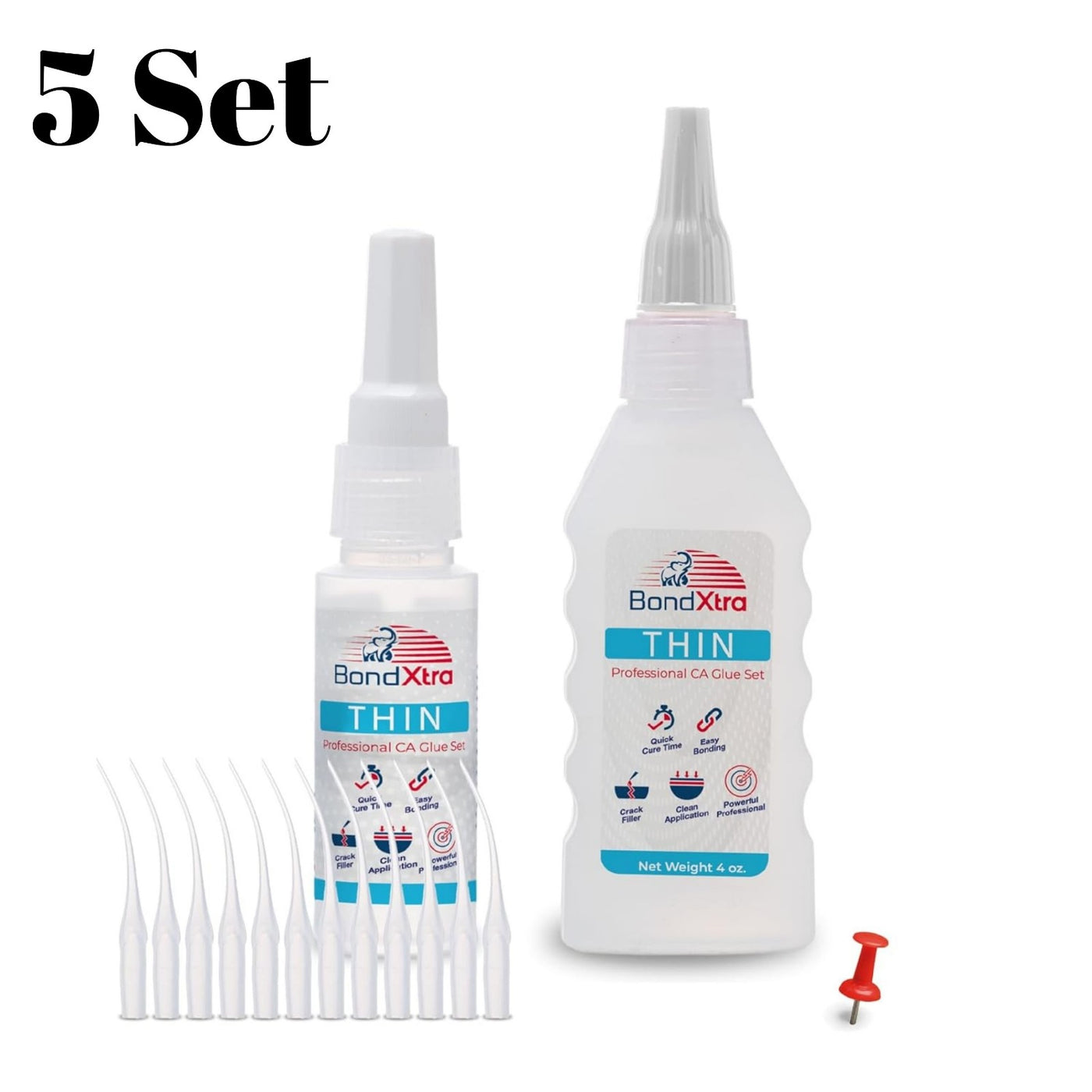 BONDXTRA BXT4 Thin Viscosity CA Glue Set 4 oz