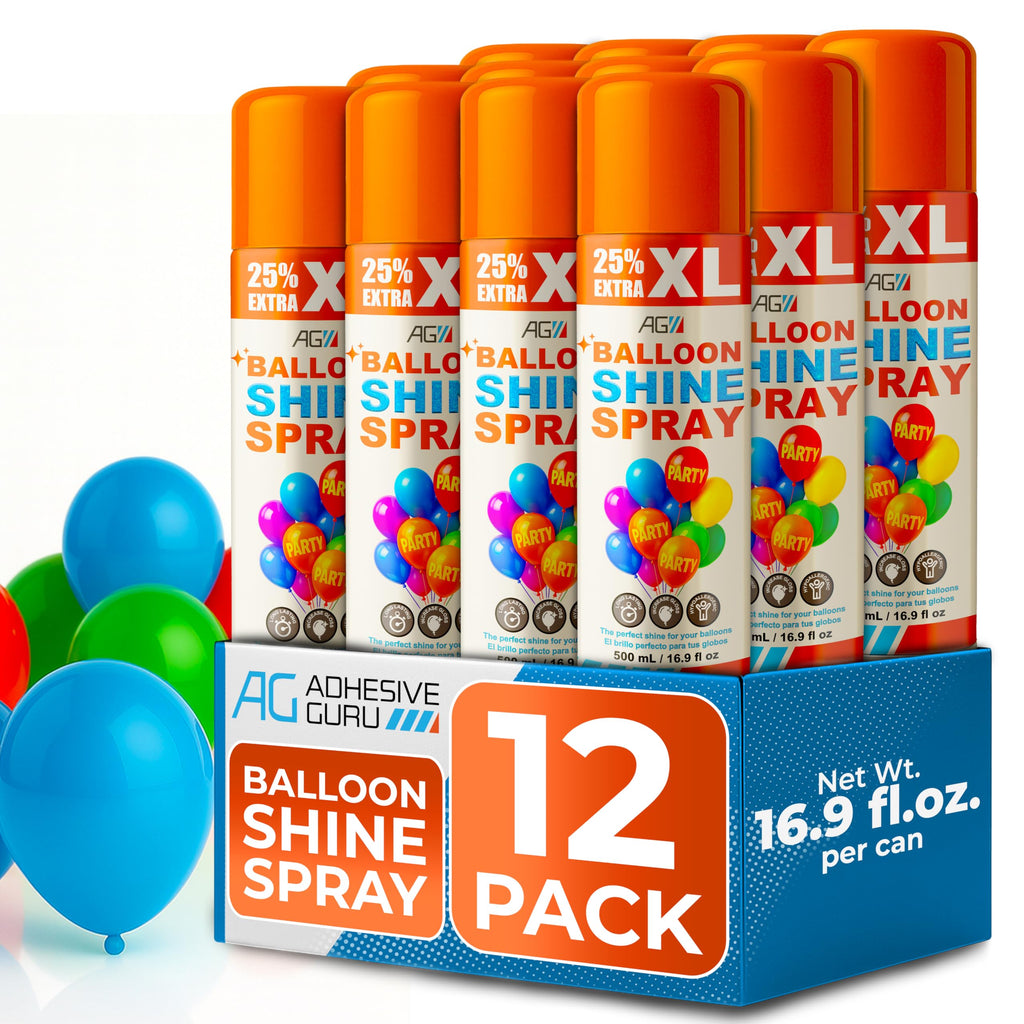 Balloon Shine Spray (16.9 fl oz), High Gloss Finish for Latex Balloons, Instant & Long-Lasting Shine for Party, Weddings & Events, Indoor & Outdoor Use, para Globos, Odorless, No Towels/Gloves Needed
