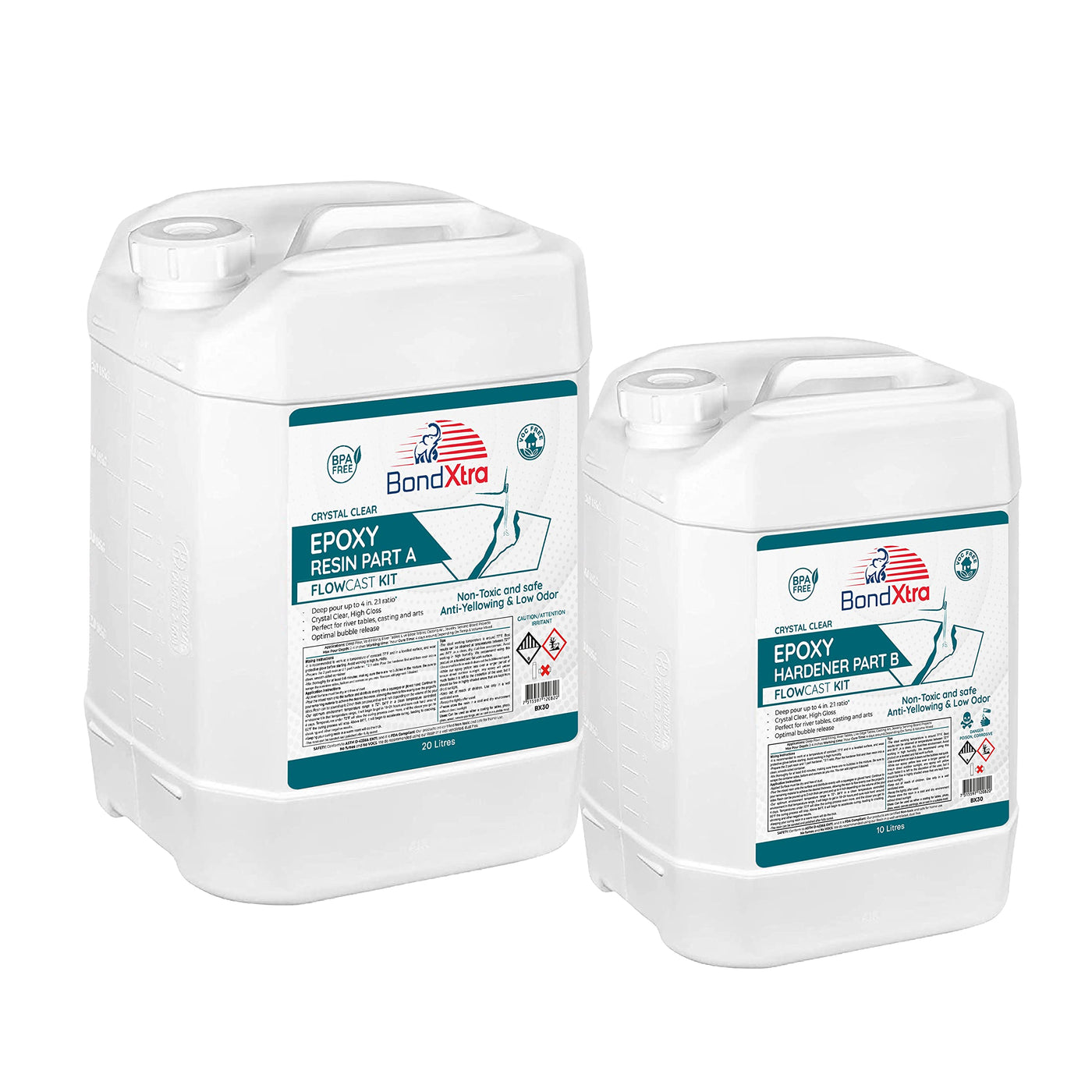 BondXtra 30L Deep Pour Epoxy Resin 8Gal