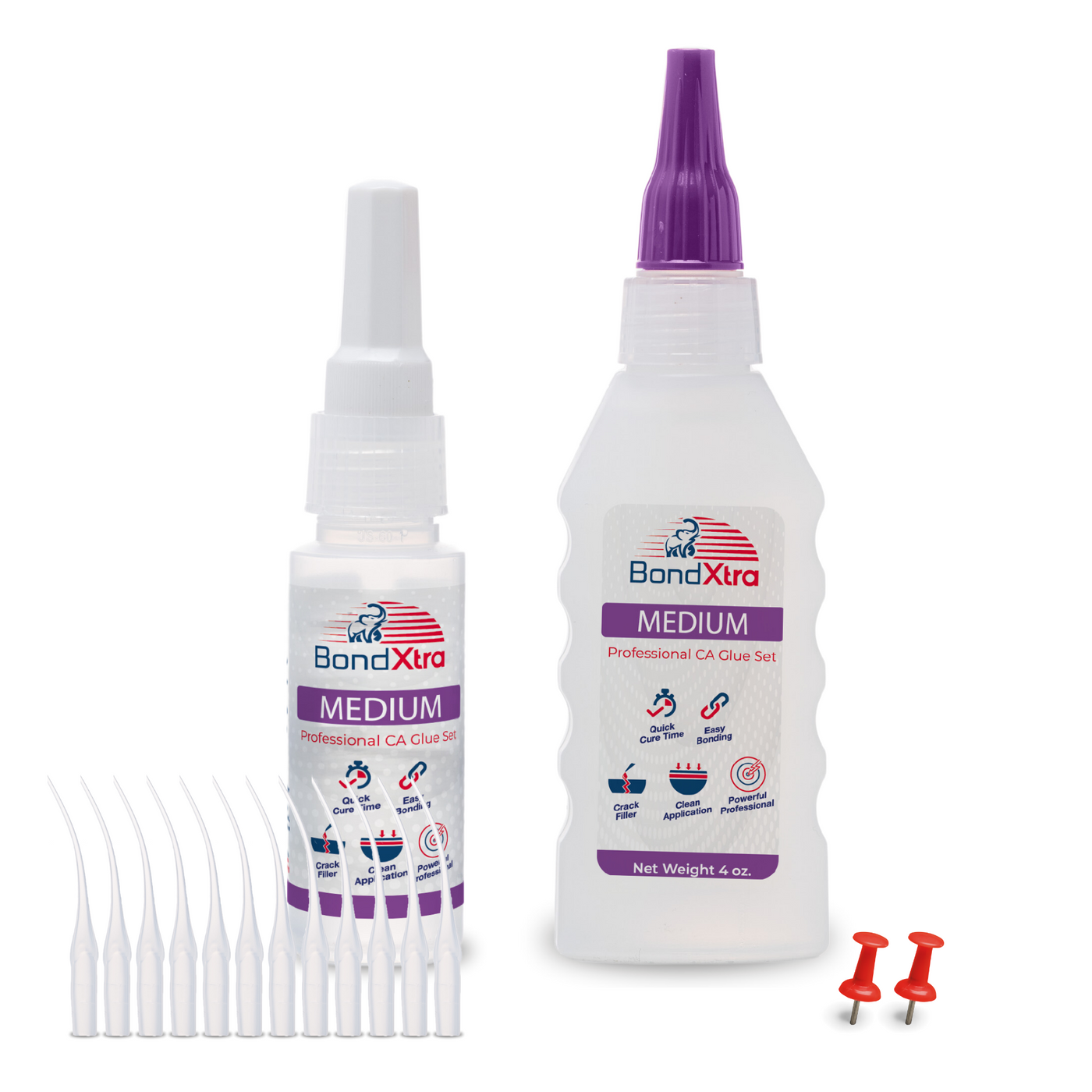 BONDXTRA BXM4 Medium Viscosity CA Glue Set 4 oz